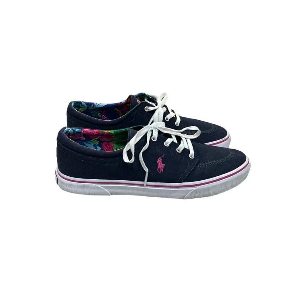 Polo Ralph Lauren Men's Faxon X Canvas Lace-Up Sneakers Size 12